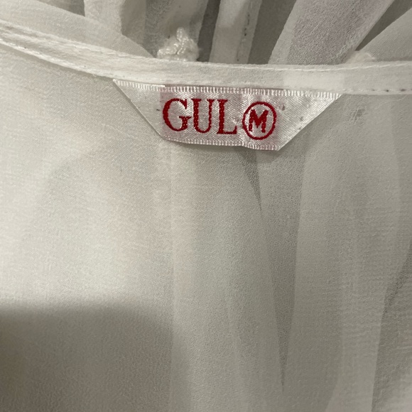GUL white sheer eyelet cover-up🏖 get away, take away on your Vacay size medium - Picture 5 of 7